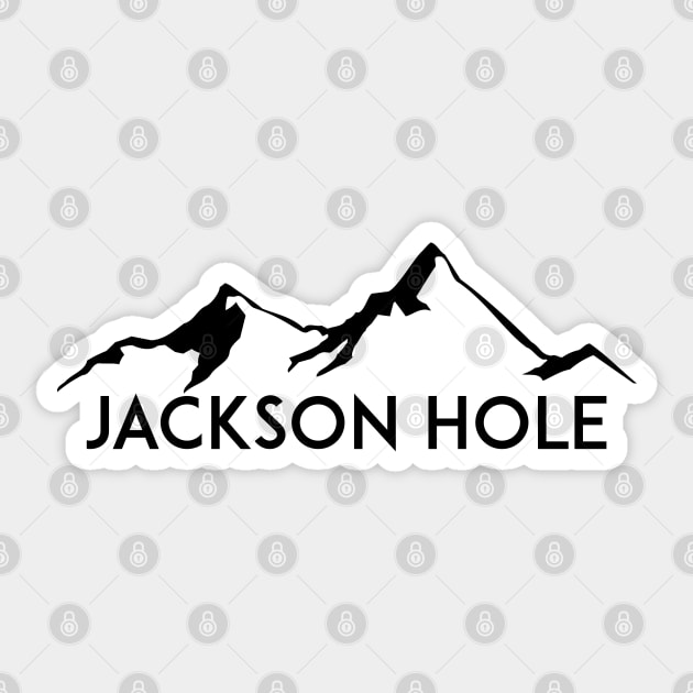 Skiing Jackson Hole Wyoming Sticker by heybert00